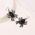 Miniatyrbild 5 av 5: IC Halloween-örhängen, hängen för kvinnor, rispärlor julsmyckengåvor, halloweengåvor, spindel