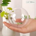 Miniatyrbillede 2 af 3: 20 stk Akryl Kugler DIY Ornament Transparent Plast