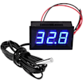 Miniatyrbilde 1 av 5: IC Viftevarmer Digital Termometer 12V Mini Temperaturtester