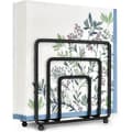 Modern Black Metal Napkin Holder Vertical Tabletop Paper Napkin Dispenser