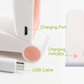 Pikkukuva 3 / 5: IC Käsikäyttöinen minituuletin USB-ladattava, 2 nopeutta, vihreä