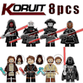 Miniatyrbillede 1 af 5: 8 stk. Star Wars-serien Karakter Anakin Skywalker Darth Maul Obi-Wan Minifigur Samlet Mini Byggeklods Actionfigurer Legetøj Børn Gave null none