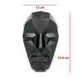 Miniatyrbillede 3 af 5: IC Squid Game Front Man Boss cosplay Halloween festmaske sort l