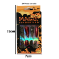 Pikkukuva 2 / 5: IC Halloween Liimattavat Kynnet Pitkät med Ghost Face Design cover style 5
