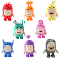 Pikkukuva 2 / 3: IC 1 Oddbods qipao mengbei plyschleksaksdocka tecknad animedocka, rosa -1
