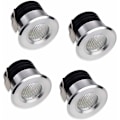 Miniatyrbillede 2 af 5: x Mini LED Indbygningsspots 3W LED Varm Hvid Til Vitrine Indendørs Stationsbelysning Gipsplader Inkl. Separat Transformer