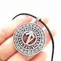 Miniatyrbild 2 av 5: Runisk Tiwaz Rune för Seger Viking Smycken Nordisk Gud Skydd Runor Talisman Amulett Halsband Män Kvinnor Hedniska Accessoarer