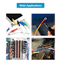Miniatyrbillede 5 af 5: 650 stykker krympeflex, sort krympeflex, elektrisk isolering Krympeflexslange