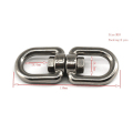 Miniatyrbilde 4 av 4: IC 304 rustfritt stål dobbel-ende M10 dreibar shackle øyekrok 8-formet ringkontakt Perfekt for å henge & rotere Pakke med 2 stk
