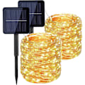 Pikkukuva 1 / 5: IC Solar String Lights Ulkotiloihin, [2 Pakkaus] 22M 200 LED Solar String Lights, 8 Tilaa Joulukuusi String Lights Koristevalot