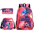 Miniatyrbild 1 av 5: Lilo & Stitch Ryggsäck Set skolväska. .- Perfekt star red