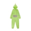 Miniatyrbillede 2 af 6: Teletubbies Onesie Pyjamas til Voksne Tyknet Koralsoft Grøn Green S