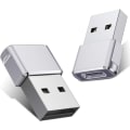 Pikkukuva 1 / 5: IC USB-C naar USB-A-adapter (2-pack), type C naar USB A-opladen
