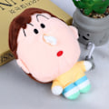 Miniatyrbillede 1 af 5: IC Crayon Shin-chan Taske Vedhæng Væv Boks Plys Dukke Nøglering Stu