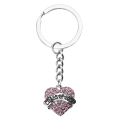 Miniatyrbillede 1 af 4: Graduation Keyring Legering nøglering Hjerte Charm Circle Sød Graduation Gave Pink IC