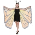 Miniatyrbilde 2 av 5: IC Butterfly Wing Cape-sjal med spetsmask og pannebånd med svart fløyelsantenne