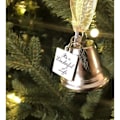 Miniatyrbillede 3 af 4: IC Juleengelklokke dekoration med rustfrit stål engelvinge ornament Juletræ vinge klokke hængende
