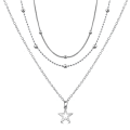 Pikkukuva 1 / 4: IC Cutout Tähti Choker-kaulakoru Kerrostettu Tähti Ripus