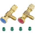 Miniatyrbillede 2 af 5: IC R12 R410 Kølemiddelpåfyldningsventil, Aircondition Kølemiddelsikkerhedsventil Kobber Flow Control Ventiler Kobber Fluor Sikkerhedsventil