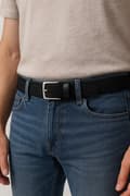 3-pack flätade elastiska bälten för män och kvinnor, stretchvävt canvasbälte med silverfärgat spänne, justerbart för jeans, brun khaki svart, 120 cm XL