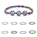 Pikkukuva 4 / 5: IC 2-pack anti-ahdistus magneettinen nilkkakoru obsidiaani chakra nilkkakoru