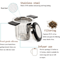 Miniatyrbilde 3 av 5: IC Tefilter i rustfritt stål Te Infuser Tesil med Fin