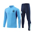 Miniatyrbillede 2 af 3: Efterårs- og vinterfodboldtræningsdragt til mænd - Langærmet efterårs- og vinterkonkurrencetræningsdragt - Fodboldholdsuniform - Optrædenssæt Blue set XL