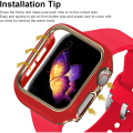 Miniatyrbilde 5 av 5: Etui kompatibelt med Apple Watch Series 6/5/4/SE, hard PC-belagt IC