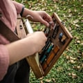 Pikkukuva 4 / 5: IC A5 Trä Retro Trend Axelväska Postman Outdoor Portfölj Bo C