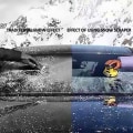 Miniatyrbilde 4 av 5: Elektrisk roterende isskrape, håndholdt bil elektrisk snøskrapa isskrape vinter bilvindu snøskuffe frontrute avfrosting, anstrengelse gul