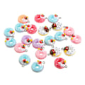Miniatyrbild 1 av 2: 20 st Bulle Donut Färgglada Donut Smycken Berlocker okar Harts Berlocker Göra själv smycken Crafting Örhängen Berlocker Barn Flickor（2,2X2,2cm) IC