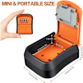 Miniatyrbild 4 av 5: IC Väggmonterad Mini Nyckelskåp, Återställbar 4-Siffrig Kod, Orange