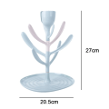 Miniatyrbilde 2 av 5: Flasketørker for flasker, vakker design, lett å rengjøre, brukes for Blå