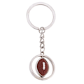 Miniatyrbillede 2 af 3: eativ Casual Rotation Fodbold Metal Nøglering Legering Nøglering Mode Smykke Nyhed Charm Bilnøgleholder (g-351 Rugby) IC