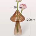 Svampformad Glasvas Aromaterapiflaska Hydroponiskt Blombord E