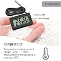 Miniatyrbilde 3 av 5: 4x digital LCD-termometer temperaturvakt med extern sond för kyl och frys Kylskåp Akvarium (4x svart) null none