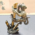 Miniatyrbillede 5 af 5: IC Messing Fræk Abe Hemmeindretning Retro Desktop Elegant Objekt Eller