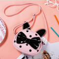 Miniatyrbilde 5 av 5: IC Båndhåndveske for små jenter Polka Dot Søt (rosa og svart)