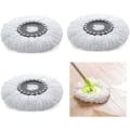 Miniatyrbillede 1 af 5: IC Moppehoveder til 3-pak moppe, mikrofiber refill til roterende moppe, 360°