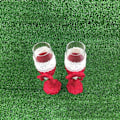 Miniatyrbillede 4 af 5: IC 2 stk. Bryllupsglas Mode Toast Brød Bryllupsglas Krystal Champagnefløjter Brud og