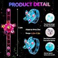 Miniatyrbillede 4 af 4: IC 24-pak LED Lysende Fidget Spinner Armbånd Festfavoritter til Børn 4-8 8-12, Glød i Mørket Festtilbehør, Pinata Goodie Bag-stoppare