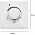 Miniatyrbild 3 av 5: Takfläktkontroll - 220V 10A Väggströmbrytare för 15-300W Dimmer - Typ 86, av DEBUNS
