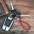 Miniatyrbillede 3 af 5: 2-pakke flettet læder nøglering, læder bil nøglering, unisex nøgleholder nøglering, til bil, motorcykel og husnøgler, sort og rød IC