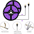 Pikkukuva 2 / 5: 3-pakkaus UV LED -musta valonauha, 4,5 W 2 M USB 5 V