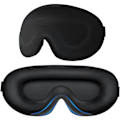 Pikkukuva 1 / 5: IC Unen naamio naisille miehille - Silk Soft Foam Mukava unimask, peitä silmät yöllä Block Out Black