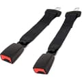 2-pack bilbältesförlängare justerbar säkerhetsbältesförlängning för förare och passagerare svart 36cm