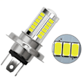 Miniatyrbillede 4 af 5: IC 2 stk H4 LED-pære Bilforlygter 33 SMD 5630 5730 Pære Auto Hvid 2 stk