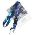 Pikkukuva 4 / 5: Sininen Lanyard ID-kortinpidin, mustalla Safe-Release-soljella ja IC:llä