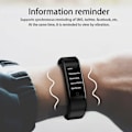 Miniatyrbild 5 av 5: Smartklocka Armband Pulsmätare Blodtrycksmätare Fitness Tracker 115plus, röd IC