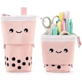 Miniatyrbillede 1 af 5: IC Boba Sød stående etui til børn, Pop Up Penneboks Sminkepung, Stand UP Julegave Penneholder til børn (rosa)
